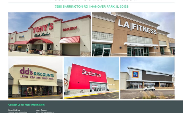 Pictures of Retail property located at 7580 Barrington Rd, Hanover Park, IL 60133 for lease - image #1