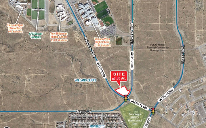 Pictures of Land property located at NWC Universe & Rainbow Blvds. NW, Albuquerque, NM 87120 for lease - image #1