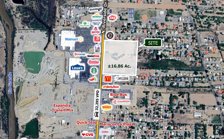 Pictures of Land property located at 1509 N Riverside Dr, Española, NM 87532 for lease - image #1