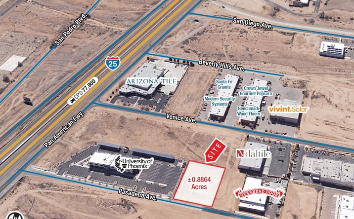 Pictures of Land property located at SEQ San Mateo Blvd. & Pasadena Ave, Albuquerque, NM 87113 for lease - image #1