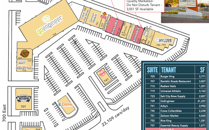 Pictures of Retail property located at 715 Fort Union Blvd, Midvale, UT 84047 for lease - image #1