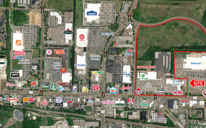 Pictures of Retail property located at 622 W. Poplar Ave, collierville, TN 38017 for lease - image #1