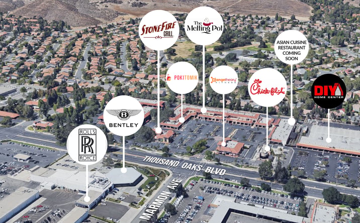Pictures of Retail, Office property located at 3637-3755 E. Thousand Oaks Blvd, Thousand Oaks, CA 91362 for lease - image #1