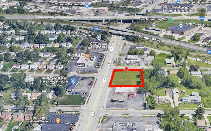 Pictures of Land property located at 5125 Northfield Rd, Bedford Heights, OH 44146 for lease - image #1