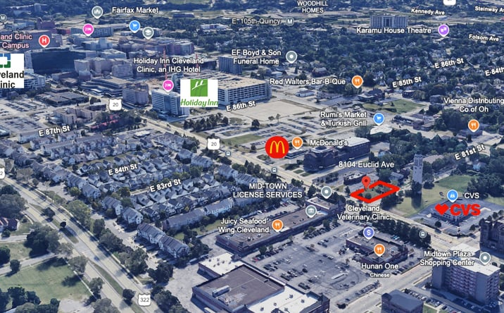 Pictures of Land property located at 8104 Euclid Ave, Cleveland, OH 44103 for lease - image #1