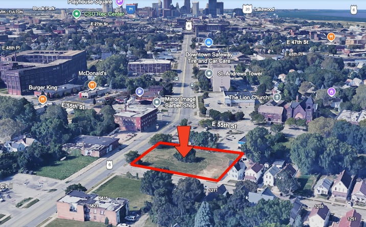 Pictures of Retail, Land, Restaurant property located at 5703 Superior Ave, Cleveland, OH 44103 for lease - image #1