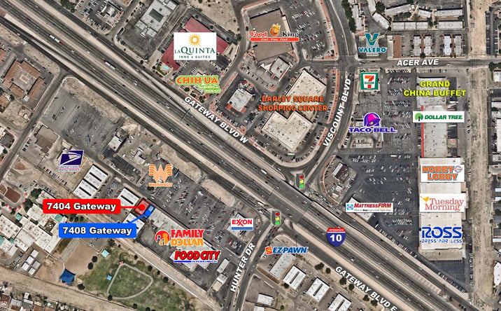 Pictures of Retail property located at 7400 Gtwy Blvd E, El Paso, TX 79915 for lease - image #1