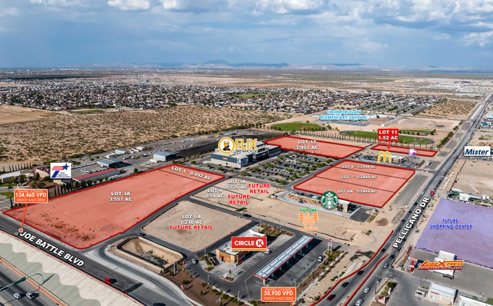 Pictures of Retail, Land property located at NEC Joe Battle & Pellicano, El Paso, TX 79928 for lease - image #1
