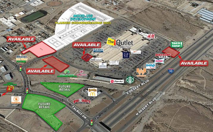 Pictures of Retail, Land property located at S Desert Blvd, Canutillo, TX 79835 for lease - image #1