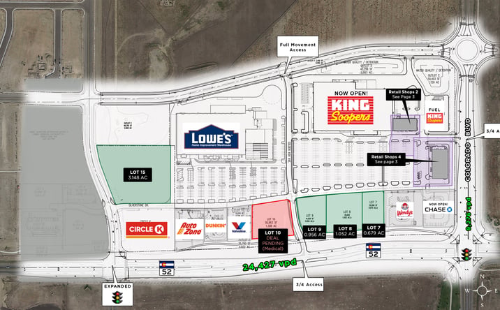 Pictures of Retail property located at NWC Highway 52 and Colorado Blvd, Frederick, CO 80530 for lease - image #1