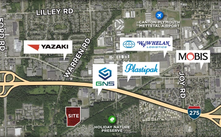 Pictures of Land property located at 6882 Commerce Blvd, Canton, MI 48187 for lease - image #1