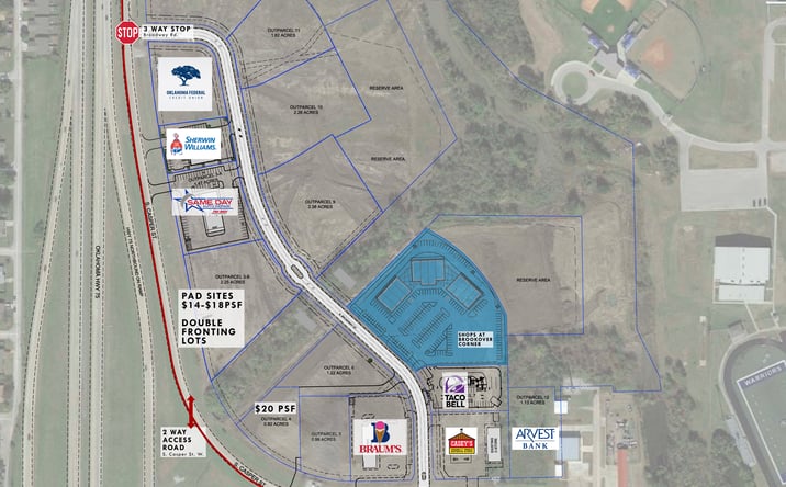 Pictures of Land property located at 151st & Highway 75 (0.75-6 Acres), Glenpool, OK 74033 for lease - image #1
