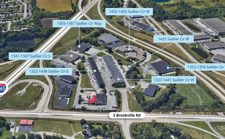 Pictures of Industrial property located at 1322-1438 Sadlier Cir E Dr, Indianapolis, IN 46239 for lease - image #1