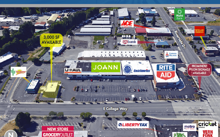 Pictures of Retail, Restaurant property located at 526 E College Way, Mount Vernon, WA 98273 for lease - image #1