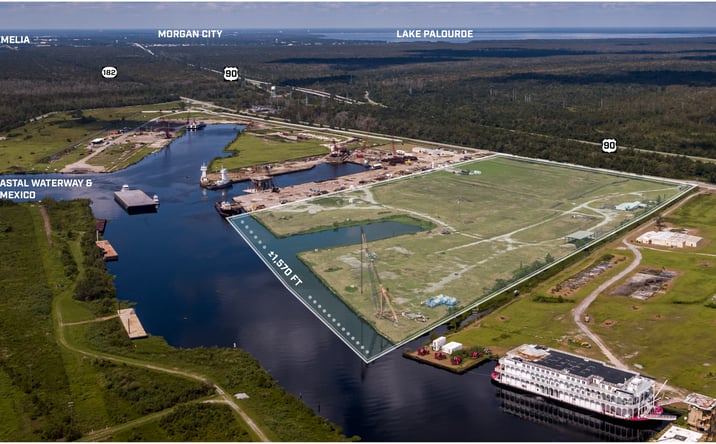 Pictures of Industrial, Land property located at 6797 Bayou Black Dr, Gibson, LA 70356 for lease - image #1