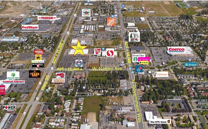 Pictures of Retail property located at Hwy 95 and W. Neider Ave, Coeur d'Alene, ID 83815 for lease - image #1