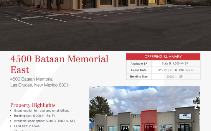 Pictures of Retail, Office property located at 4500 Bataan Memorial,, Las Cruces, NM 88011 for lease - image #1