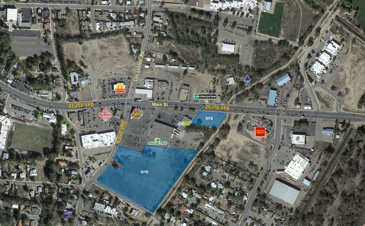 Pictures of Retail, Land property located at SEQ Main St & Los Lentes Rd, Los Lunas, NM 87031 for lease - image #1