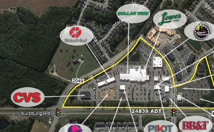 Pictures of Retail, Office, Restaurant property located at 2902 Forestville Rd, Raleigh, NC 27616 for lease - image #1
