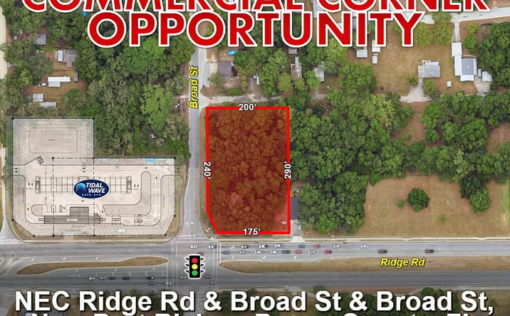 Pictures of Land property located at NEC Ridge Rd & Broad St, New Port Richey, FL 34654 for lease - image #1