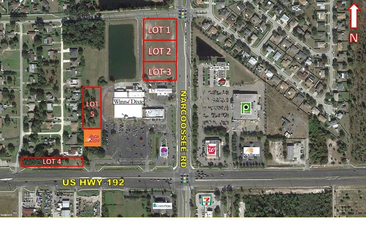 Pictures of Land property located at NW/Q&nbsp;Of&nbsp;US Highway 192&nbsp;&&nbsp;Narcossee Road, St. Cloud, FL 34771 for lease - image #1