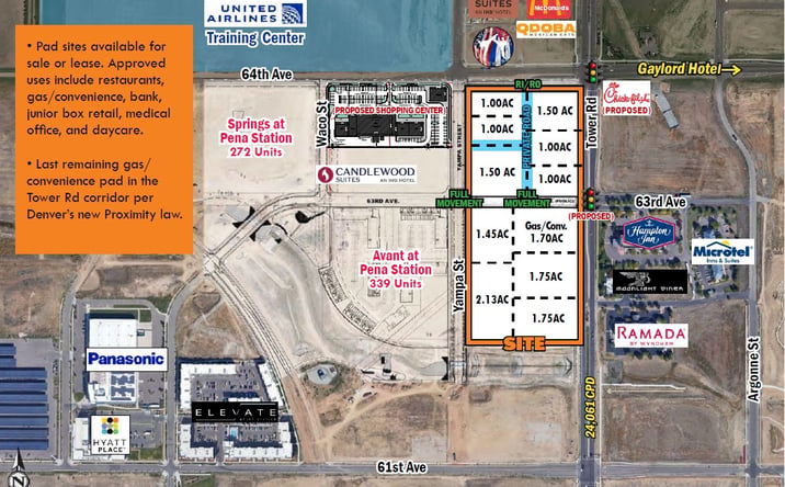 Pictures of Land property located at Tower Rd, Denver, CO 80249 for lease - image #1
