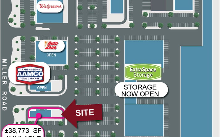 Pictures of Retail property located at Miller Shops Plaza, SEC Southern Ave and Miller Rd, Buckeye, AZ 2168 for lease - image #1