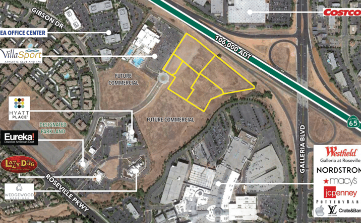 Pictures of Retail property located at Galleria Blvd, Roseville, CA 95678 for lease - image #1