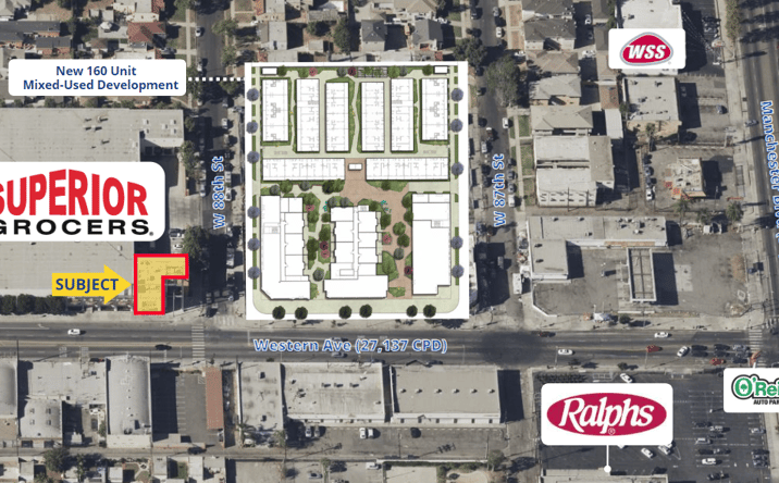 Pictures of Retail property located at 8811 S Western Ave, Los Angeles, CA 90047 for lease - image #1
