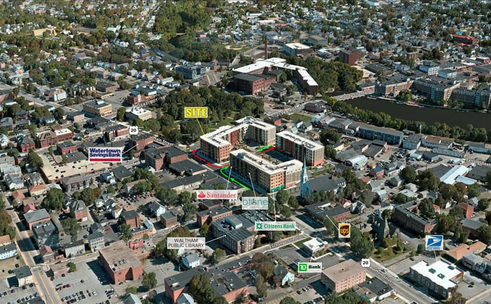 Pictures of Retail property located at 1 Moody Street, Waltham, MA 02451 for lease - image #1