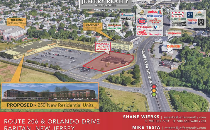 Pictures of Retail property located at Route 206 & Orlando Dr, Raritan, NJ 08869 for lease - image #1