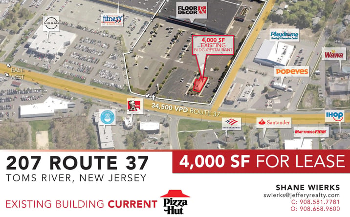 Pictures of Retail, Restaurant property located at 207 Route 37, Toms River, NJ 08753-5560 for lease - image #1