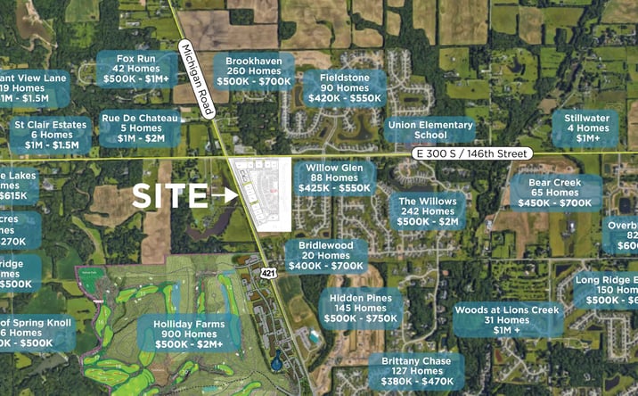 Pictures of Retail, Office, Land property located at 146th St. and Michigan St, Zionsville, IN 46077 for lease - image #1