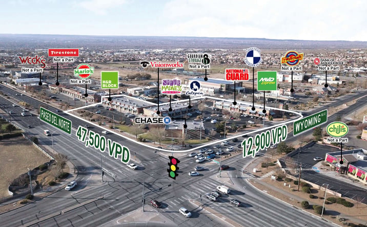 Pictures of Retail property located at 8001 Wyoming Blvd NE, Albuquerque, NM 87113 for lease - image #1