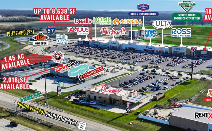 Pictures of Retail, Restaurant property located at 1400 Fort Worth Way, Mattoon, IL 61938 for lease - image #1