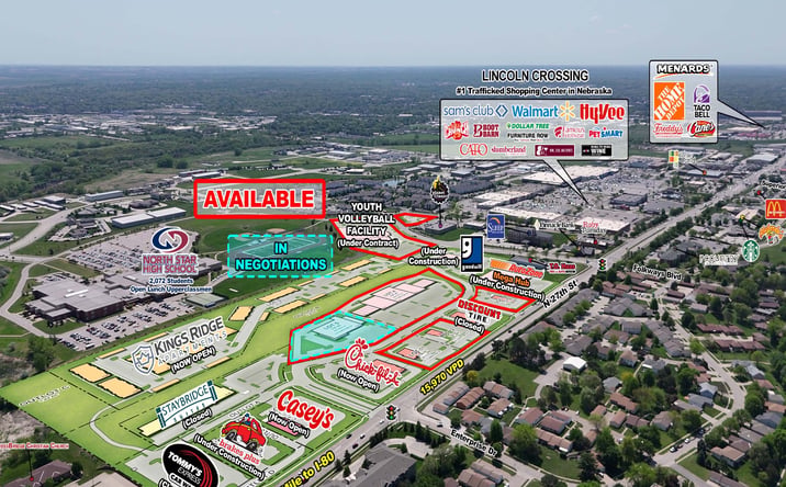 Pictures of Retail, Land property located at N 27th & Folkways, Lincoln, NE 68504 for lease - image #1