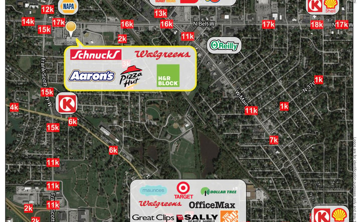 Pictures of Retail property located at 5720 N Belt W, Belleville, IL 62226 for lease - image #1