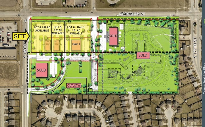 Pictures of Land property located at 17801 Harrison St, Omaha, NE 68136 for lease - image #1