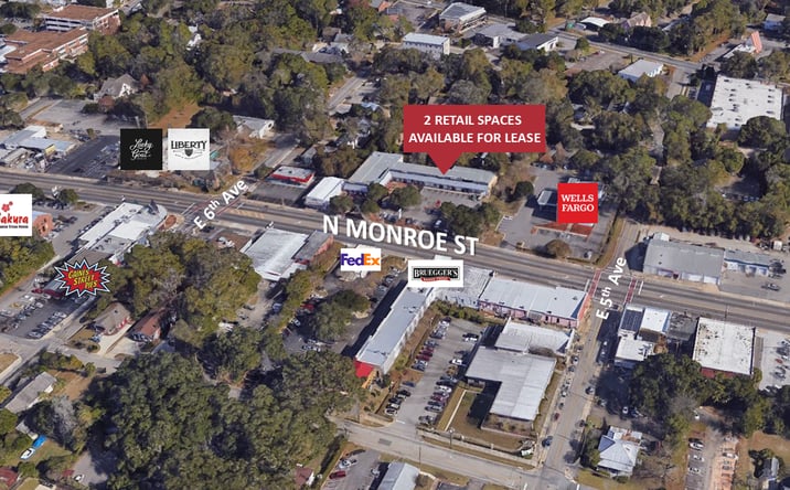 Pictures of Retail property located at 1211 N Monroe St, Tallahassee, FL 32303 for lease - image #1