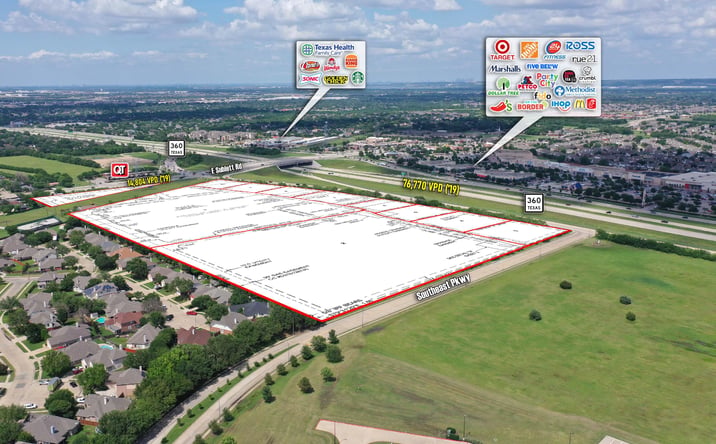 Pictures of Retail, Land property located at SWC of SH 360 & Sublett Rd., Arlington, TX 76018 for lease - image #1
