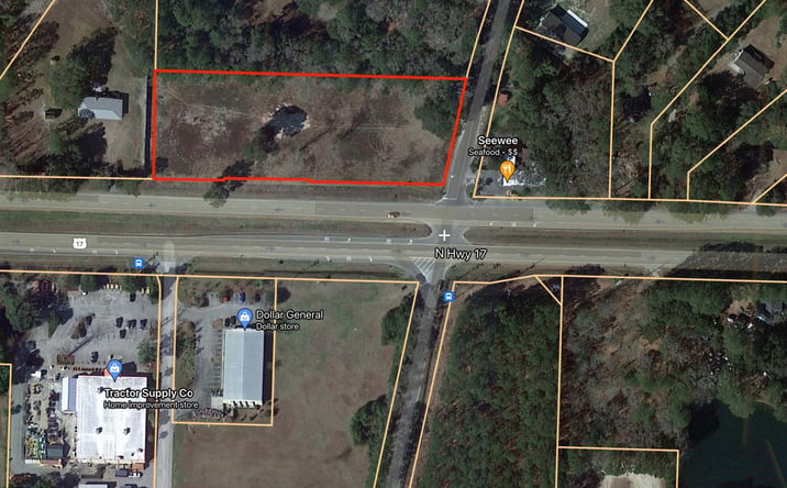 Pictures of Land property located at N Hwy 17 / Seewee Road, Awendaw, SC 29429 for lease - image #1