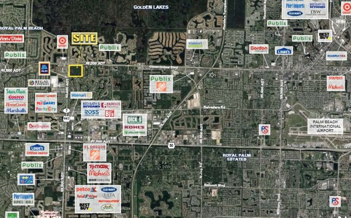 Pictures of Retail, Land property located at Okeechobee Blvd & SR-7, Royal Palm Beach, FL 33411 for lease - image #1