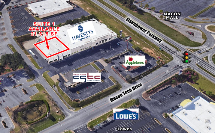 Pictures of Retail, Office, Industrial property located at 3656 Eisenhower Pkwy, Macon, GA 31206 for lease - image #1