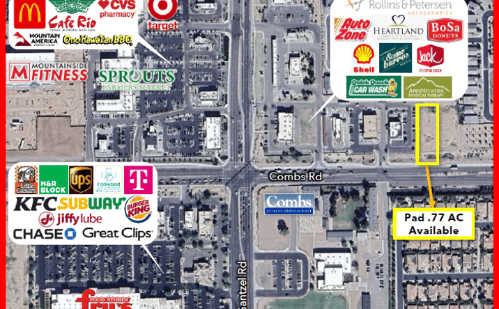 Pictures of Land property located at NEC Gantzel & Combs, San Tan Valley, AZ 85140 for lease - image #1