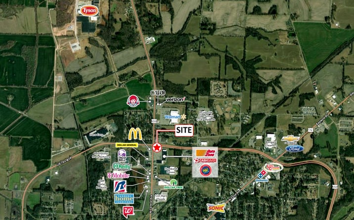 Pictures of Retail, Land, Restaurant property located at 2590 N Central Ave, Humboldt, TN 38343 for lease - image #1