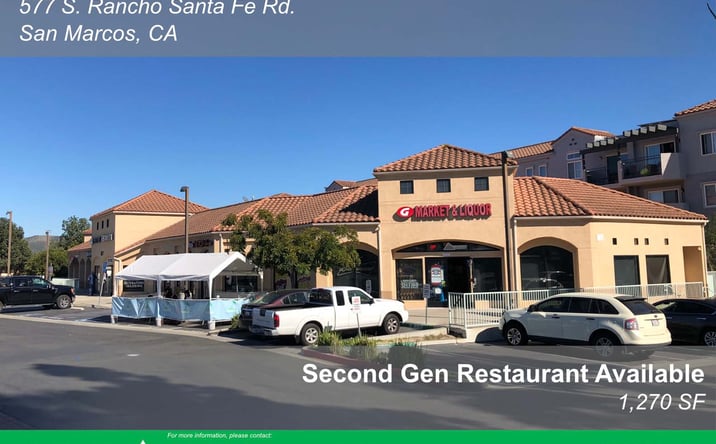 Pictures of Retail, Restaurant property located at 577 S Rancho Santa Fe Rd, San Marcos, CA 92078 for lease - image #1