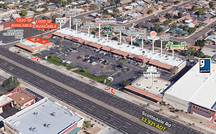 Pictures of Retail property located at 2515-2525 N Scottsdale Rd, Scottsdale, AZ 85257 for lease - image #1