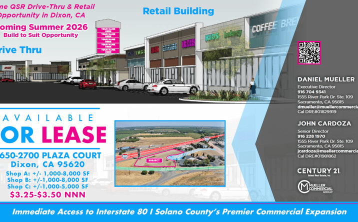 Pictures of Retail, Restaurant property located at 2650-2700 Plaza Court, Dixon, CA 95620 for lease - image #1