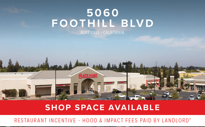 Pictures of Retail, Restaurant property located at 5060 Foothills Blvd, Roseville, CA 95747 for lease - image #1
