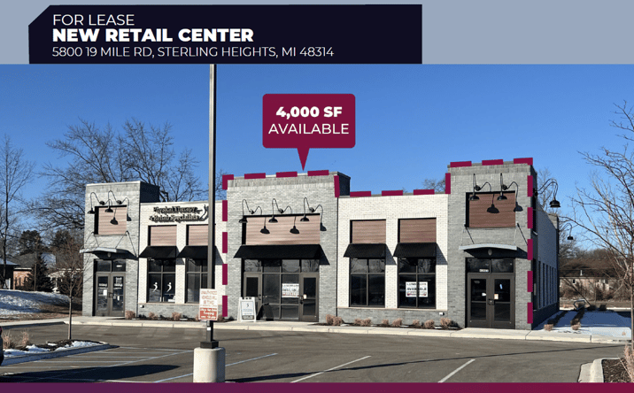 Pictures of Retail, Office, Restaurant property located at 5800 19 Mile Rd, Sterling Heights, MI 48314 for lease - image #1